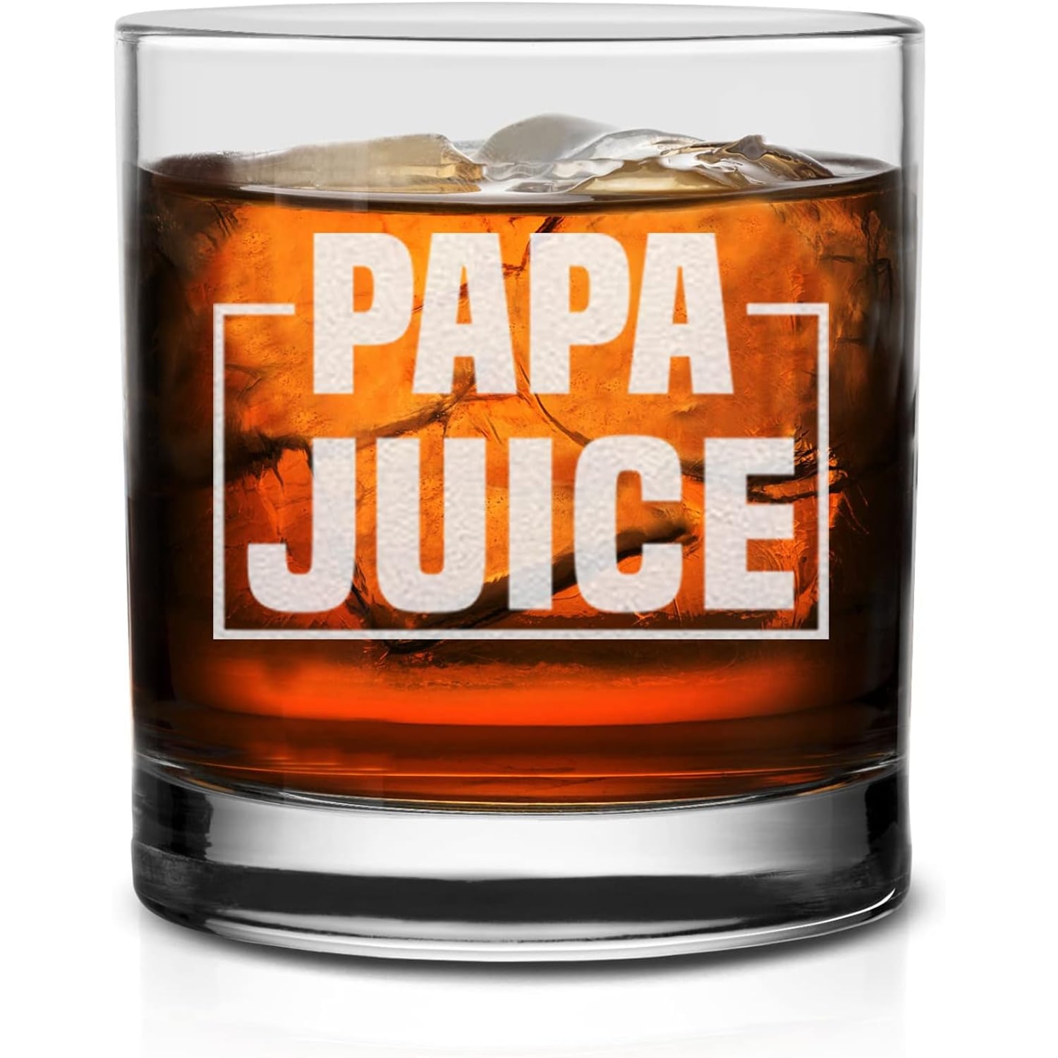 Papa Juice Engraved Whiskey Glass: image 2