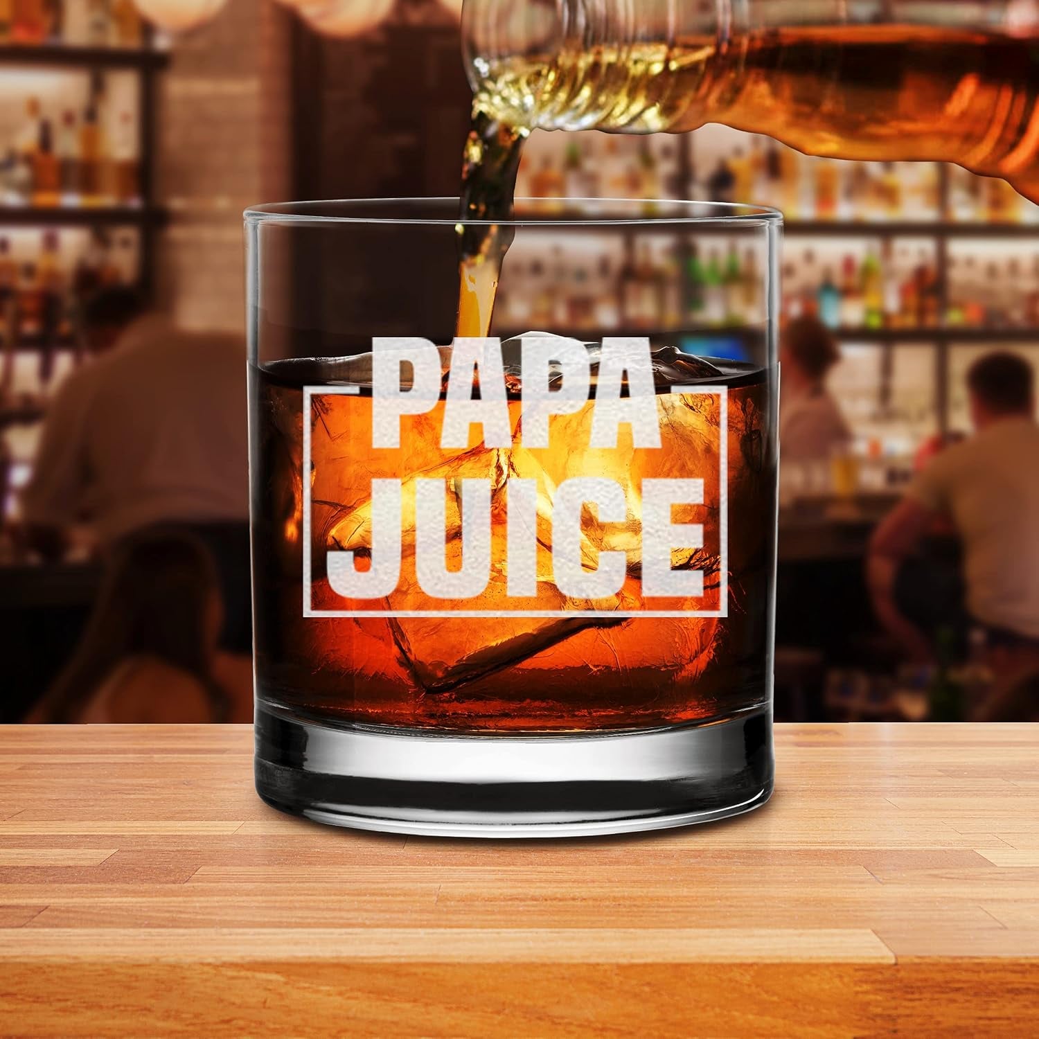 Papa Juice Engraved Whiskey Glass: image 4