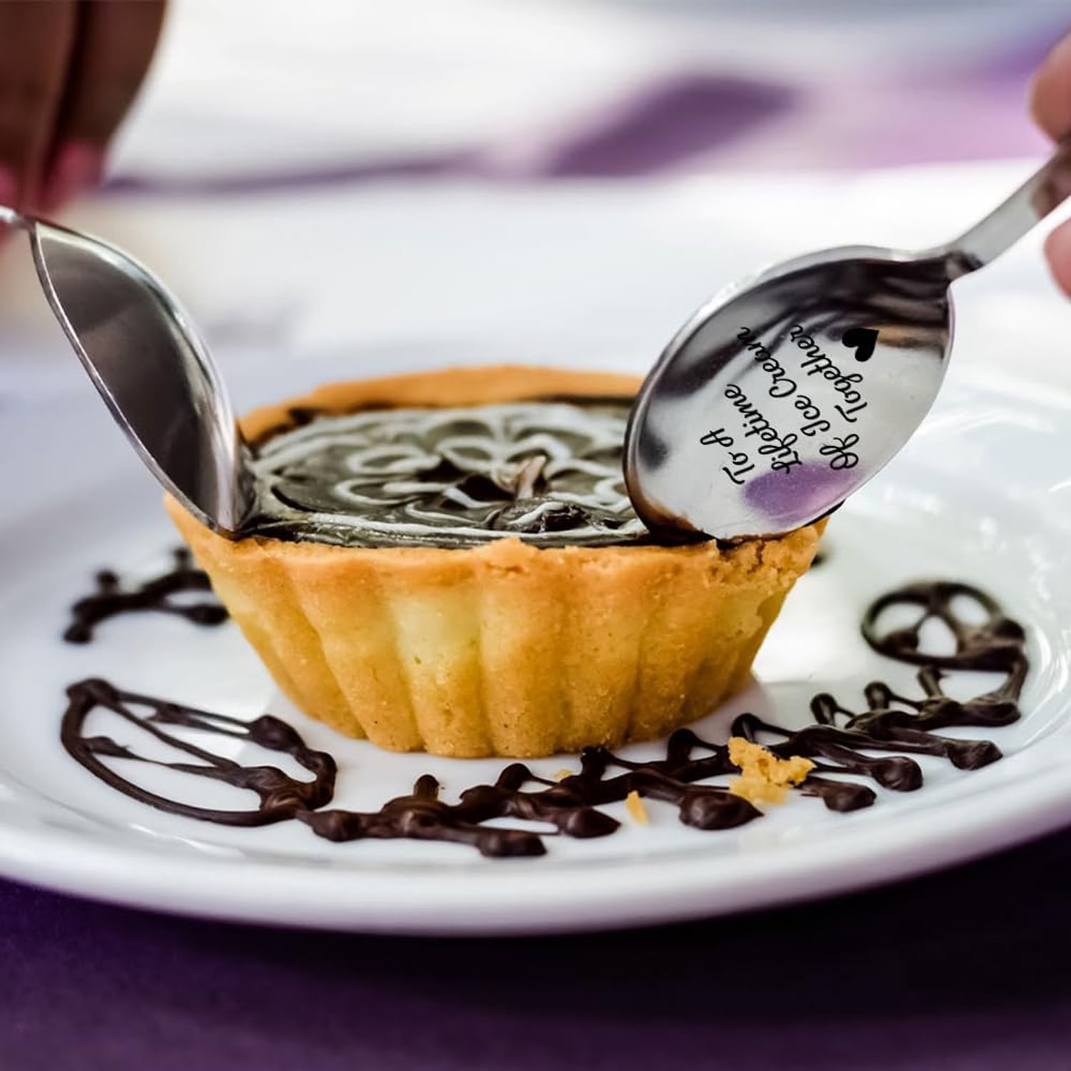 Lifetime of Ice Cream Together Engraved Spoons, Set of 2: image 3