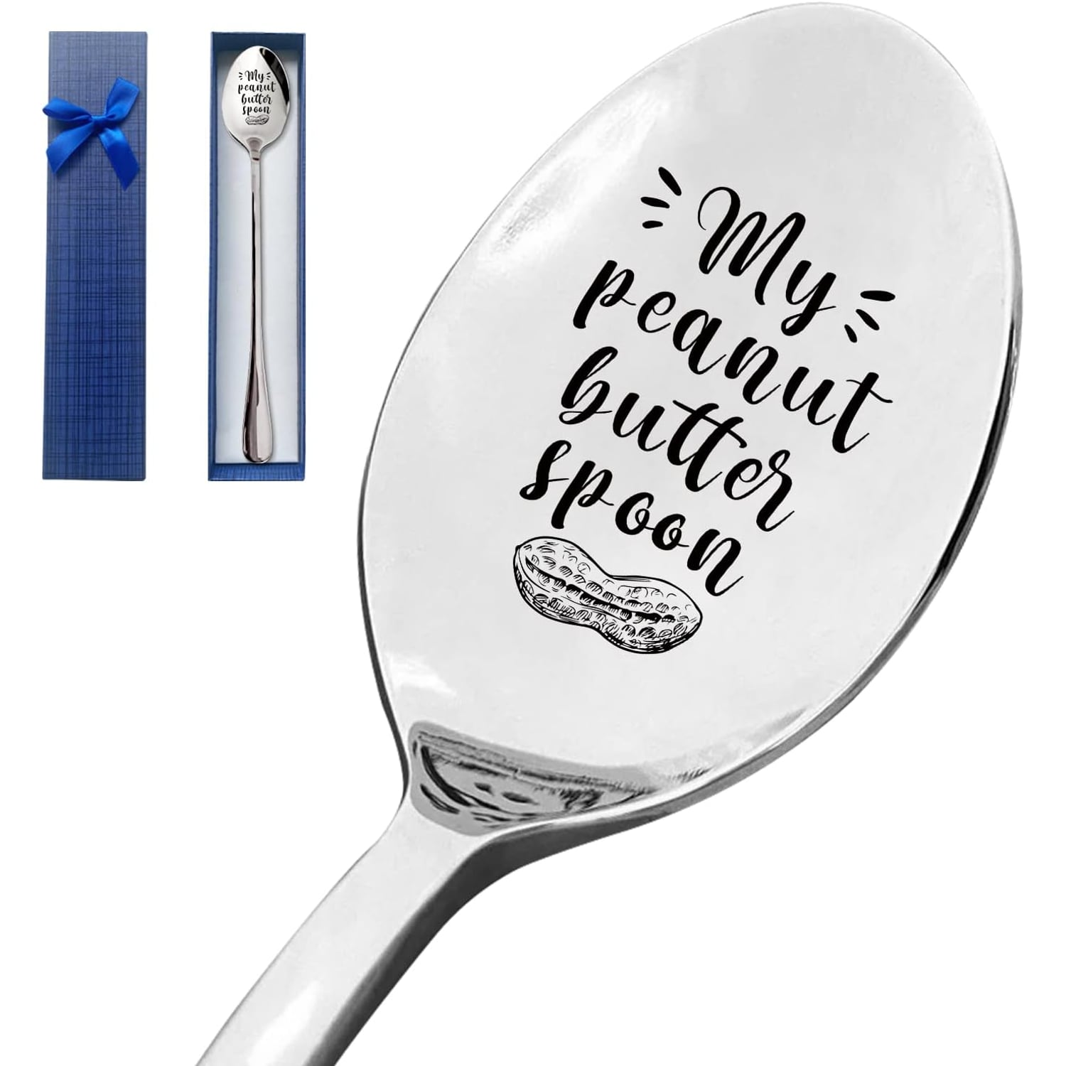 My Peanut Butter Spoon Engraved Long-Handled Stainless Steel Spoon