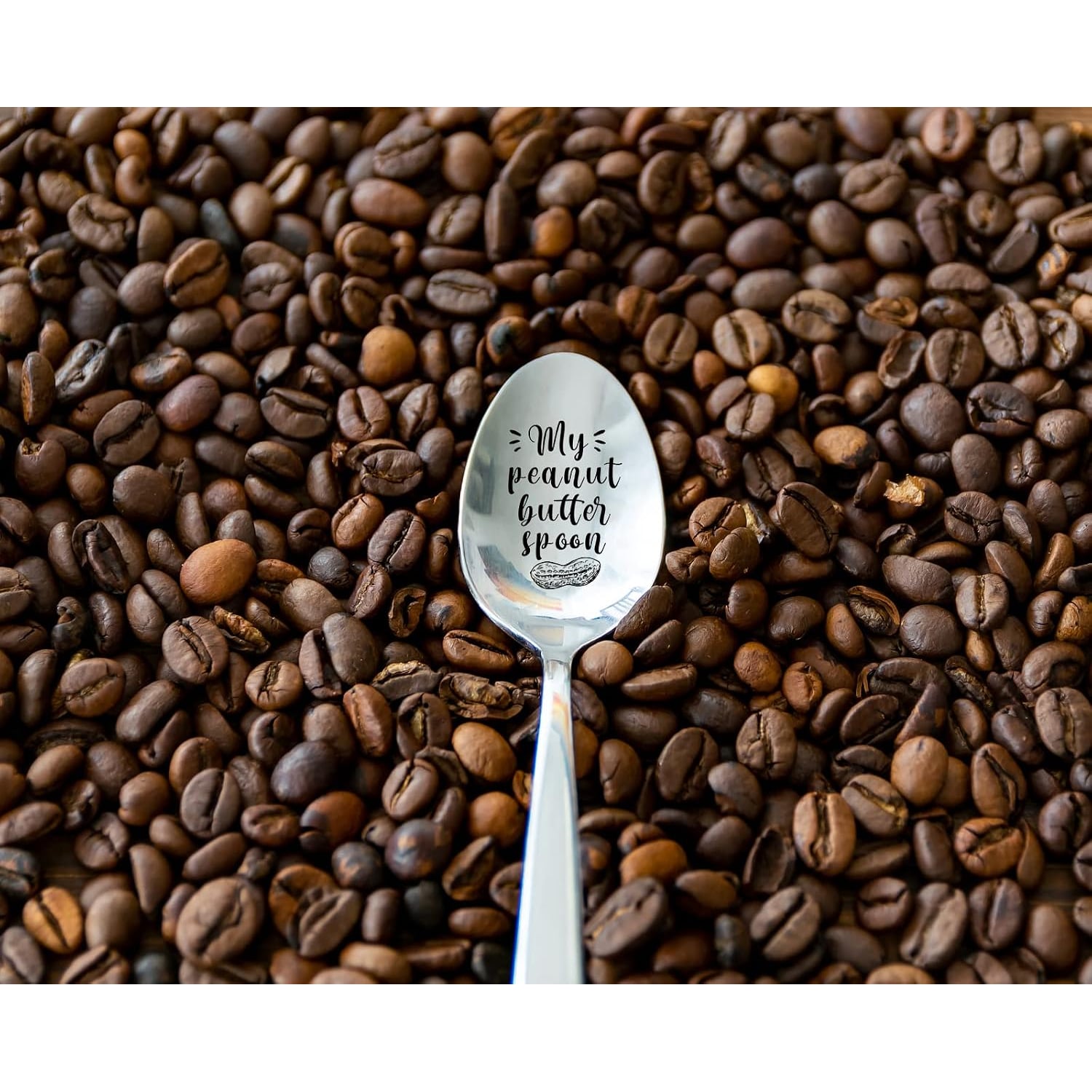 My Peanut Butter Spoon Engraved Long-Handled Stainless Steel Spoon: image 4
