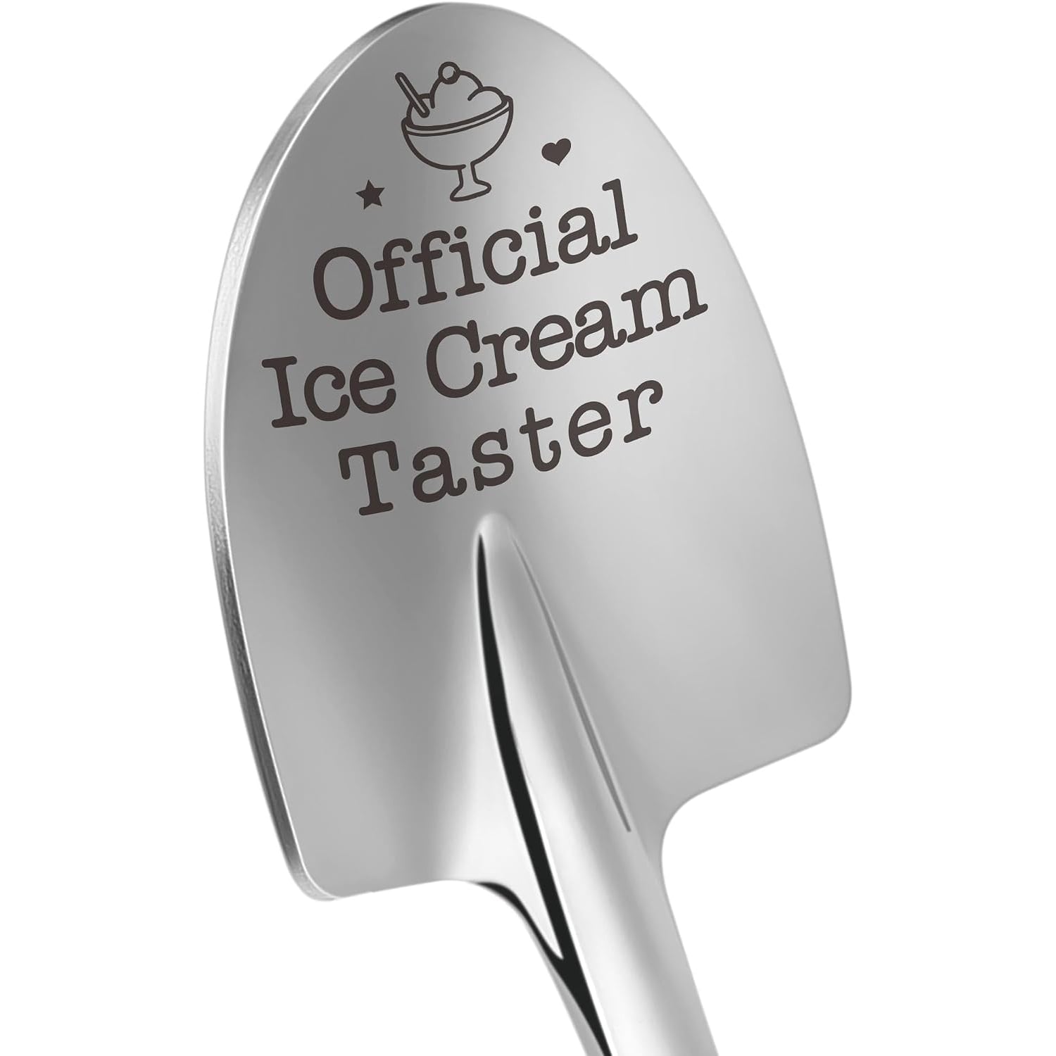 Official Ice Cream Taster Engraved Spoon