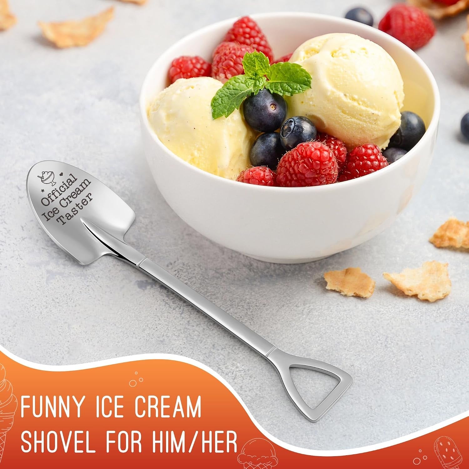 Official Ice Cream Taster Engraved Spoon