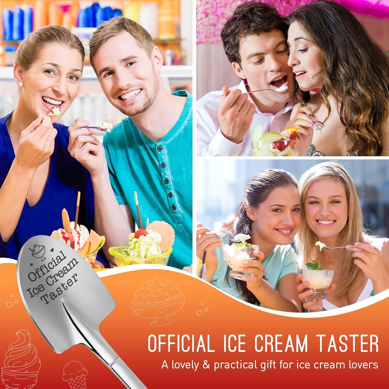 Official Ice Cream Taster Engraved Spoon