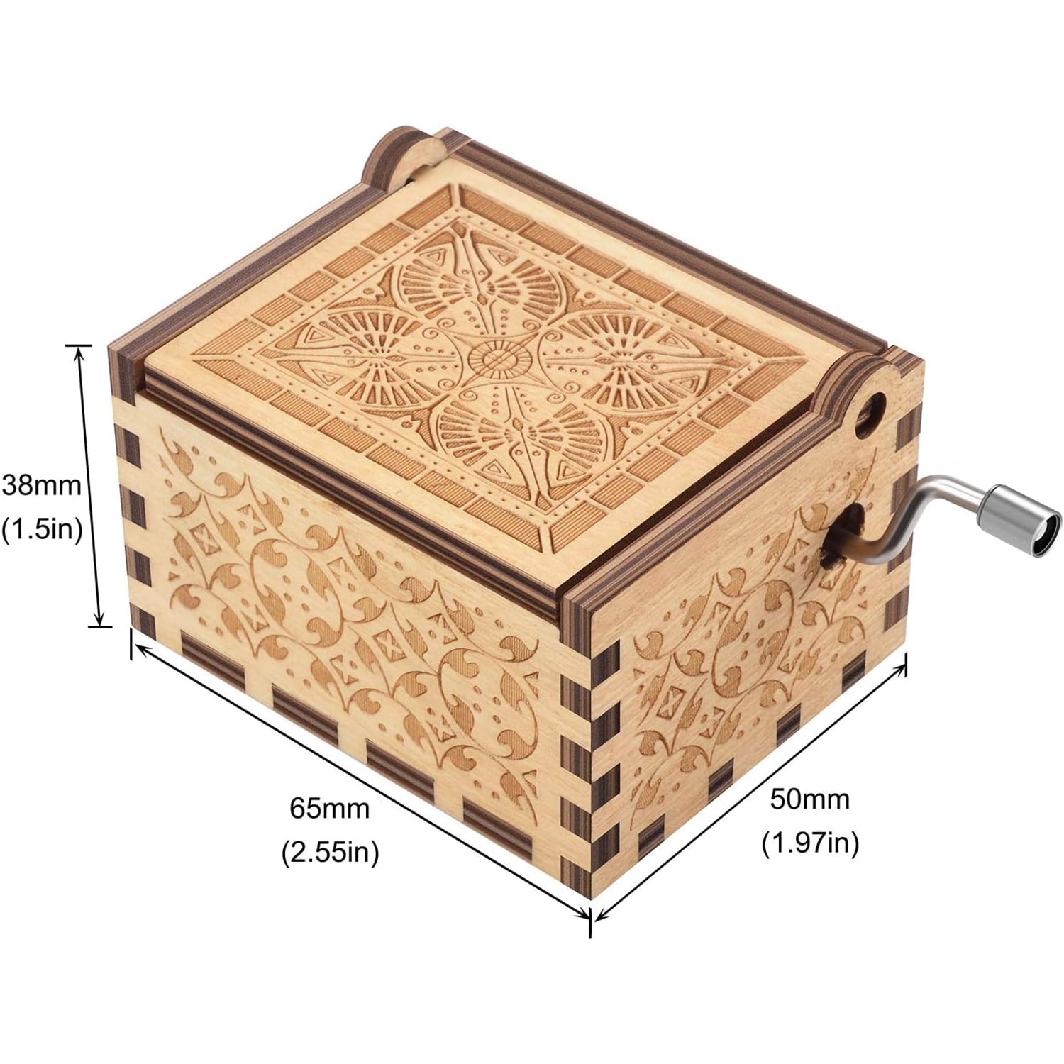 You Are My Sunshine Engraved Wooden Music Box: image 4
