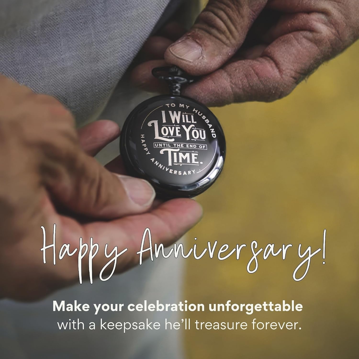 To My Husband Engraved Pocket Watch: image 2