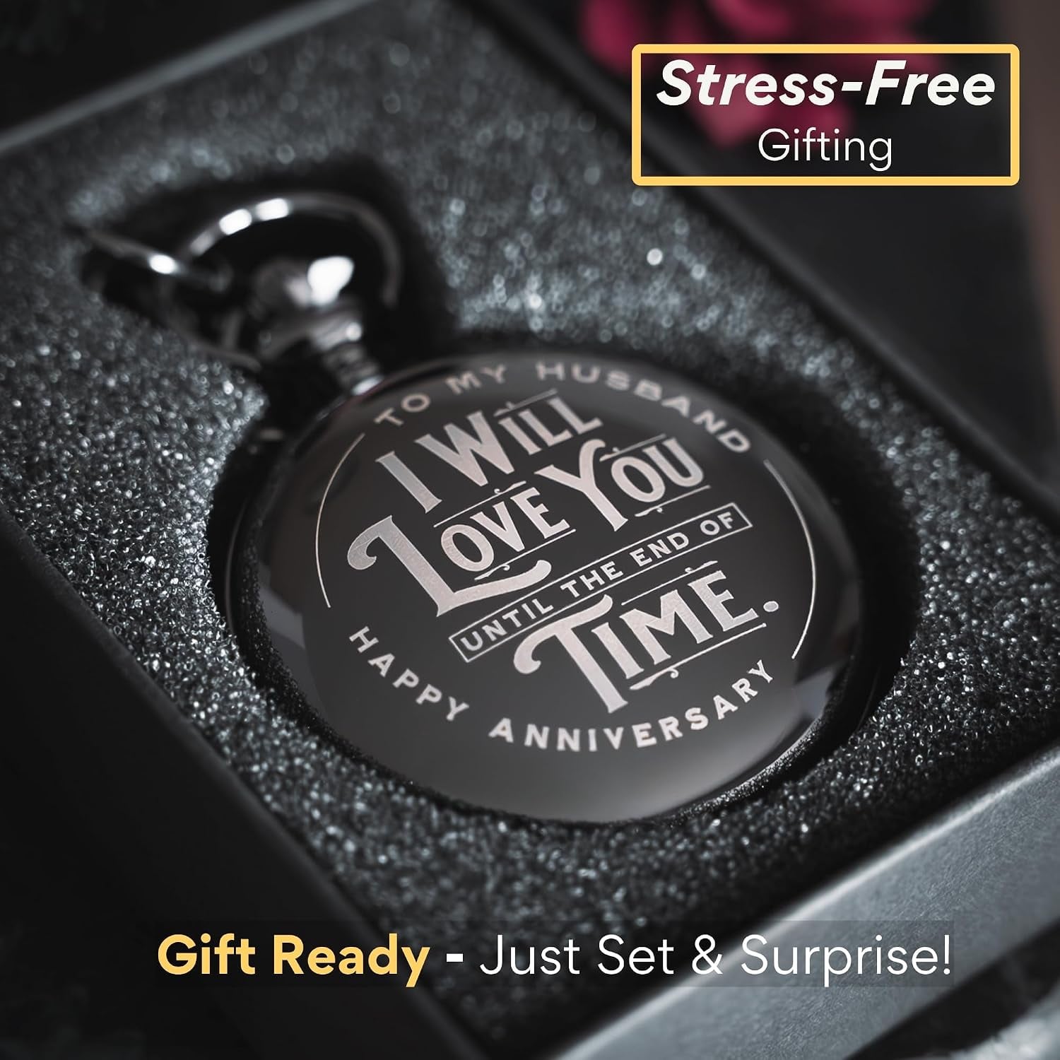 To My Husband Engraved Pocket Watch: image 4